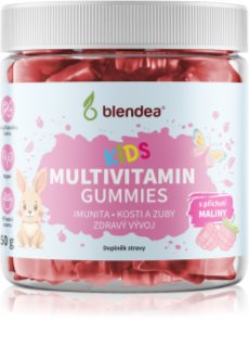 Blendea Kids Multivitamin Gummies želé cukríky na posilnenie imunity príchuť Raspberry 60 ks