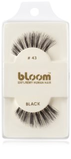 Bloom Natural Stick-On Eyelashes From Human Hair No. 43 (Black) 1 cm