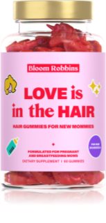 Bloom Robbins LOVE is in the HAIR Hair gummies for new mommies Kauwürfel für das Haar für Damen 60 St.