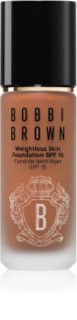 Bobbi Brown Weightless Skin Foundation SPF 15 tartós alapozó hidratáló hatással árnyalat Almond 30 ml