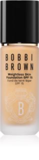 Bobbi Brown Weightless Skin Foundation SPF 15 tartós alapozó hidratáló hatással árnyalat Warm Natural 30 ml