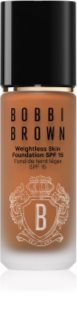 Bobbi Brown Weightless Skin Foundation SPF 15 tartós alapozó hidratáló hatással árnyalat Warm Walnut 30 ml