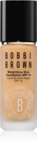 Bobbi Brown Weightless Skin Foundation SPF 15 tartós alapozó hidratáló hatással árnyalat Warm Honey 30 ml