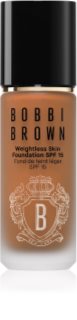 Bobbi Brown Weightless Skin Foundation SPF 15 tartós alapozó hidratáló hatással árnyalat Cool Almond 30 ml
