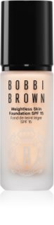 Bobbi Brown Weightless Skin Foundation SPF 15 Mini tartós matt alapozó hidratáló hatással árnyalat Porcelain 13 ml