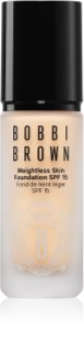 Bobbi Brown Weightless Skin Foundation SPF 15 Mini tartós matt alapozó hidratáló hatással árnyalat Warm Sand 13 ml