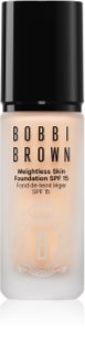 Bobbi Brown Weightless Skin Foundation SPF 15 Mini tartós matt alapozó hidratáló hatással árnyalat Warm Beige 13 ml