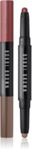 Bobbi Brown Long-Wear Cream Shadow Stick Duo cienie do powiek w kredce podwójne odcień Bronze Pink / Espresso 1.6 g