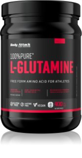 Body Attack Pure L-Glutamine Förderung des Muskelaufbaus 400 g