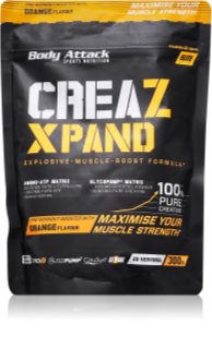 Body Attack CREAZ XPAND Förderung der sportlichen Leistung in Pulverform Geschmack Orange 300 g