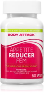 Body Attack Appetite-Reduce Fem Kapseln zur Unterstützung der Gewichtsabnahme für Damen 60 Kapseln