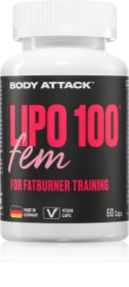 Body Attack LIPO Fem Fatburner für Damen 60 Kapseln