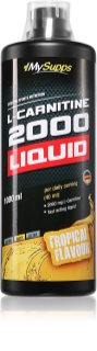 Body Attack L-Carnitine-Liquid 2000 Fatburner vegan Geschmack Tropical 1000 ml