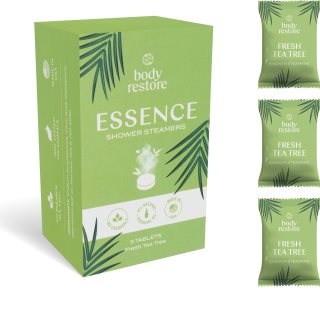 Body Restore Essence Shower Steamers shower tablets fragrance Fresh Tea Tree 3 pc