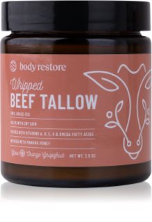 Body Restore Whipped Beef Tallow Balm Orange Grapefruit nourishing body cream fragrance-free 71 g