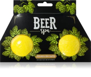 Bohemia Gifts & Cosmetics Beer Spa szénsavas fürdő golyók 2x100 g