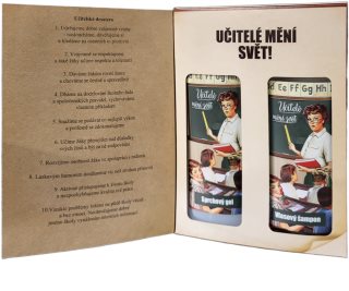 Bohemia Gifts & Cosmetics Kniha Učitelé Mění Svět darčeková sada