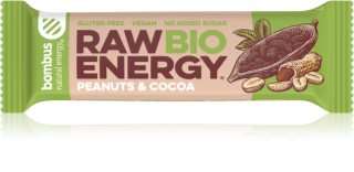 Bombus Raw Energy BIO Fruchtriegel in BIO-Qualität Geschmack Peanuts & Cocoa 50 g