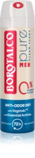 Borotalco MEN Pure дезодорант-спрей без вмісту алюмінія для чоловіків 150 мл