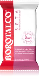 Borotalco Soft Talc & Pink Flower освіжаючі вологі серветки для ніг, тіла й пахв 12 кс