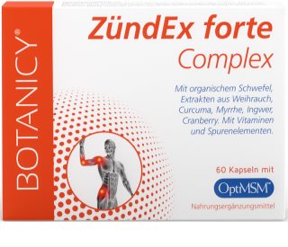Botanicy Zündex forte Complex Kapseln für eine normale Funktion des Immunsystems, gesunde Knochen und Zähne und gute Muskelaktivität 60 KAP