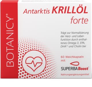 Botanicy Antarktis KRILLÖL forte Kapseln für eine normale Funktion von Herz und Blutgefäßen 60 KAP