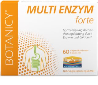 Botanicy MULTI ENZYM forte Kapseln zur Verdauungsförderung von Laktose 60 KAP