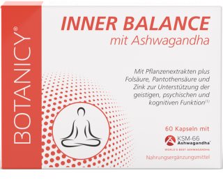 Botanicy INNER BALANCE mit Ashwagandha Kapseln mit Pflanzenextrakten 60 KAP