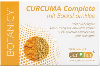 Botanicy CURCUMA Complete mit Bockshornklee Kapseln mit Pflanzenextrakten 30 KAP