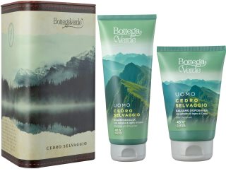 Bottega Verde Cedro Selvaggio vianočná darčeková sada na telo a tvár pre mužov