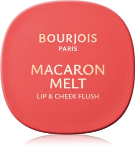 Bourjois Macaron Melt Lip & Cheek Flush руж 2 в 1 цвят 03 Peach Tatin 5 гр.