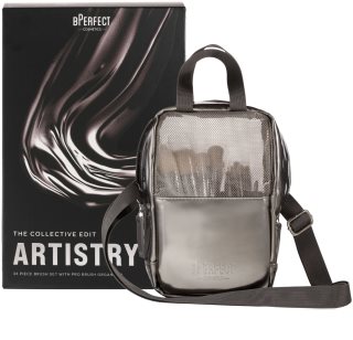 BPerfect Artistry The Collective Edit Kit de pinceaux avec pochette 34 pcs