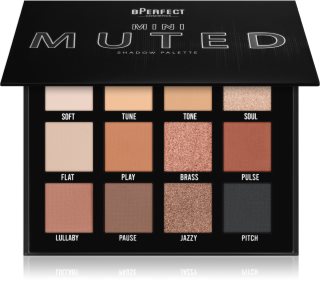 BPerfect Muted paleta cieni do powiek Mini 115 g