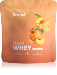 brandl Clear Whey Isolate Protein Drink Protein-Limonade Geschmack Natural Peach 800 g