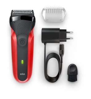 Braun Series 3 300 rasoir à grilles flottantes Red 1 pcs