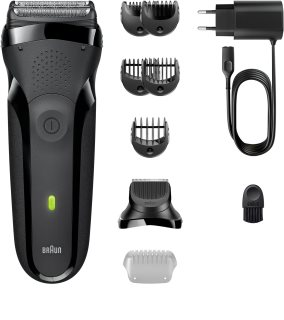 Braun Series 3 300 elektromos borotválkozó készülék Black 1 db
