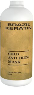 Brazil Keratin Gold Anti Frizz Mask elvyttävä keratiininaamio vaurioituneille hiuksille