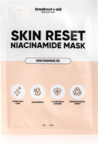 breakout + aid Skin Reset Niacinamide Mask Arkmask med niacinamid 34 g