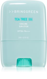 BRINGGREEN Tea Tree Cica Cooling Sun Stick Beskyttende ansigtscreme Stift SPF 50+ 20 g