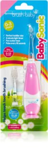 Brush Baby BabySonic elektromos fogkefe gyermekeknek 0 – 36 hónapos Pink 1 db