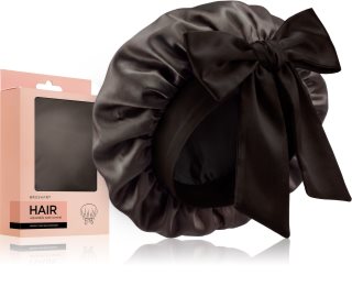 BrushArt Hair Adjustable Satin Bonnet hair turban for hair Chocolate Brown 1 pc
