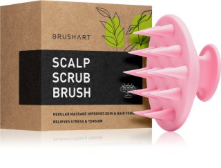 BrushArt Home Salon Scalp scrub brush масажний інструмент для волосся Pink 1 кс