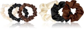 Brushworks Everyday Satin Scrunchie Set elásticos para cabelo 6 un.