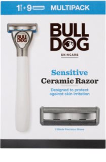 Bulldog Sensitive Ceramic Razor Aparat de ras + rezervă lame 9 bucati