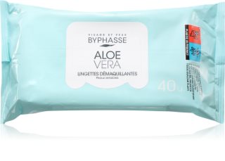 BYPHASSE Aloe Vera odličovací ubrousky na make-up 40 ml