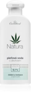 Cannaderm Natura Face tonic for oily skin lotion astringente à l'huile de chanvre 200 ml