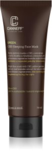 Canneff Green CBD Sleeping Face Mask zklidňující maska na noc 70 ml