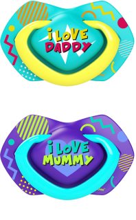 Canpol babies Neon Love A 0-6m πιπίλα Blue 2 τμχ