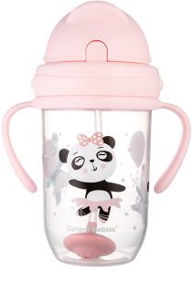 Canpol babies Exotic Animals Cup With Straw hrnek s brčkem