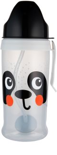 Canpol babies BabiesBoo Sport Cup sportovní láhev s brčkem se závažím Panda 350 ml